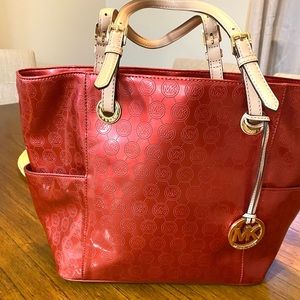Red Handbag Michael Kors